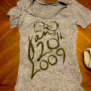 2009 Zac Posen Runway to Change collection Obama Biden Inauguration t-shirt